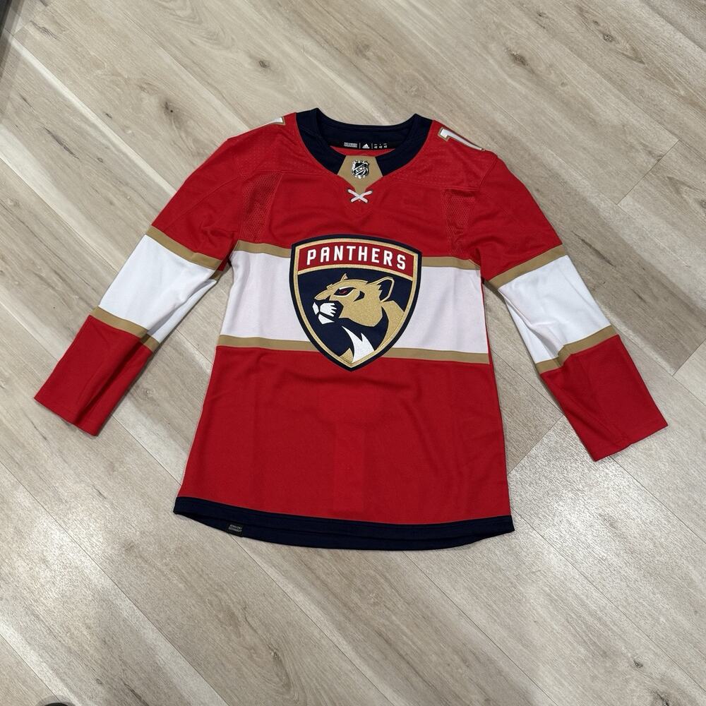 Sz 42/XXS Adidas Florida Panthers Home Red Huberdeau NHL Authentic Hockey Jersey